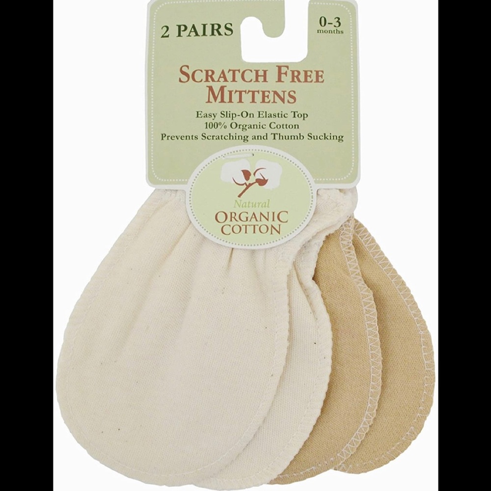 TL Care Newborn Mittens - Organic Cotton - 2 Pairs